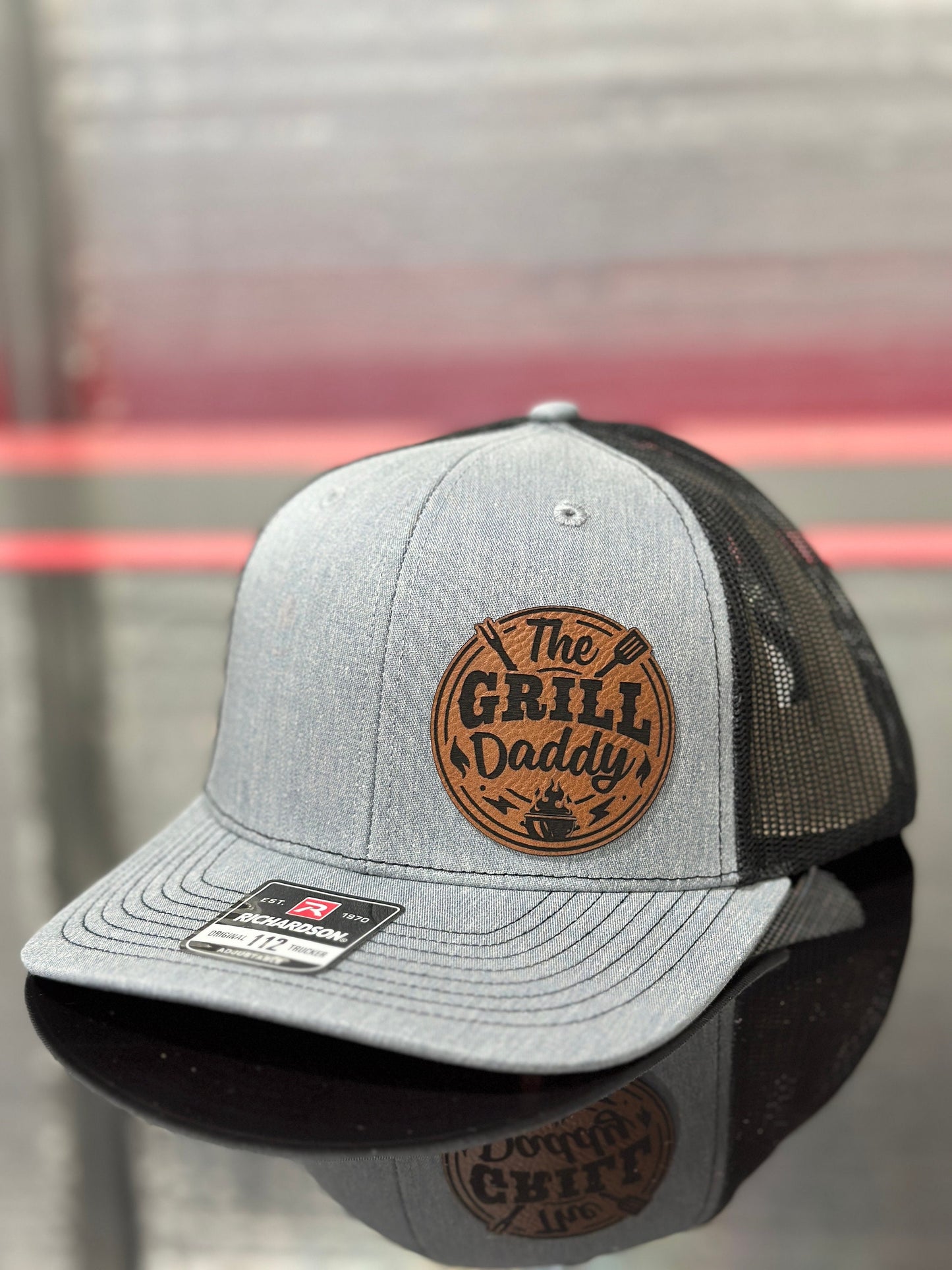 Grill Daddy, leatherette patch hat