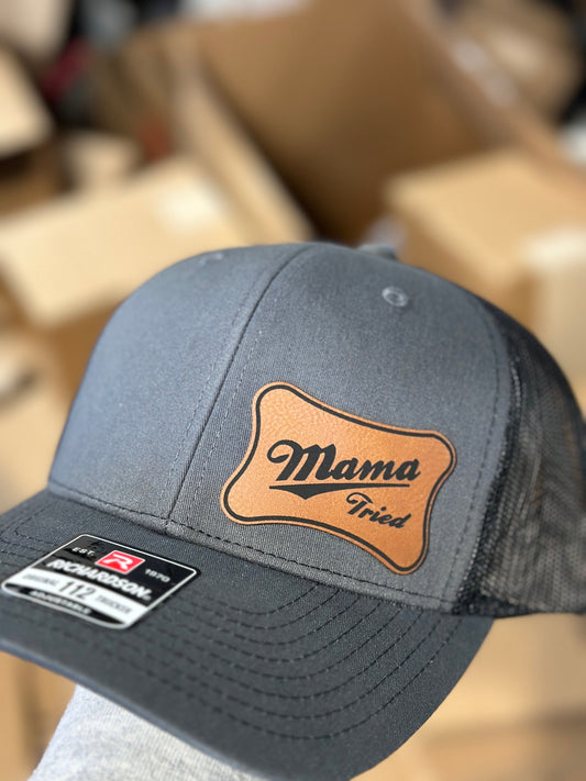 Mama Tried Leatherette patch hat