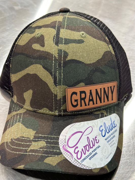 Nana, Leatherette patch hat, Memaw, Mimi, magmas, granny, grandma,