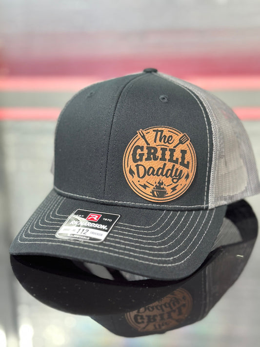 Grill Daddy, leatherette patch hat