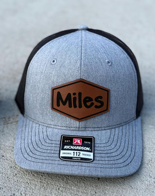 Custom Youth Hat - Personalized Name Patch - Richardson 112 Kids Hat