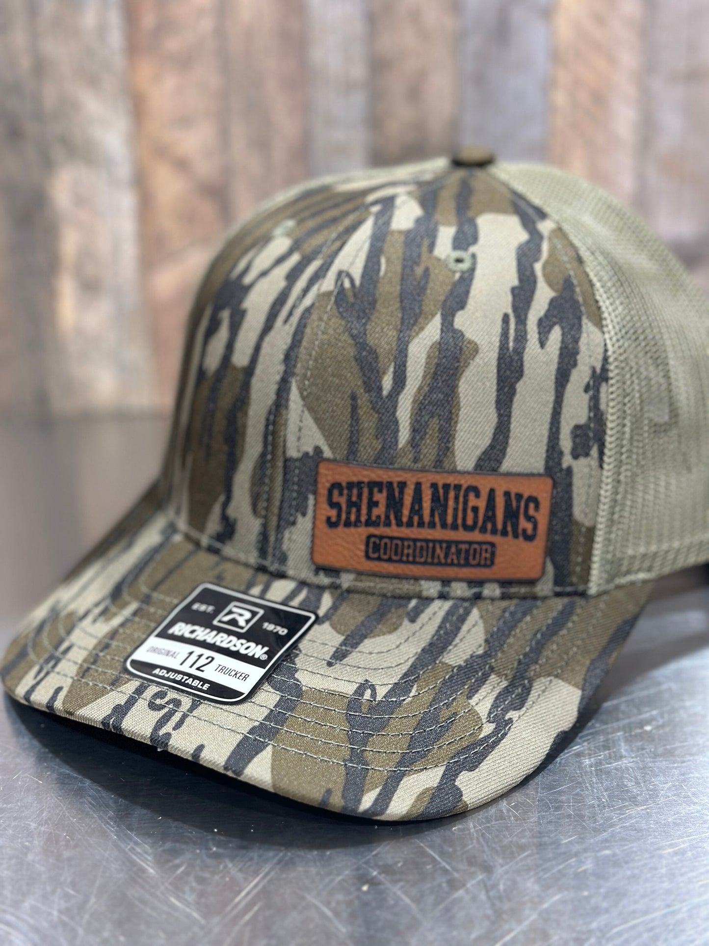 Shenanigans Coordinator , leatherette patch hat,