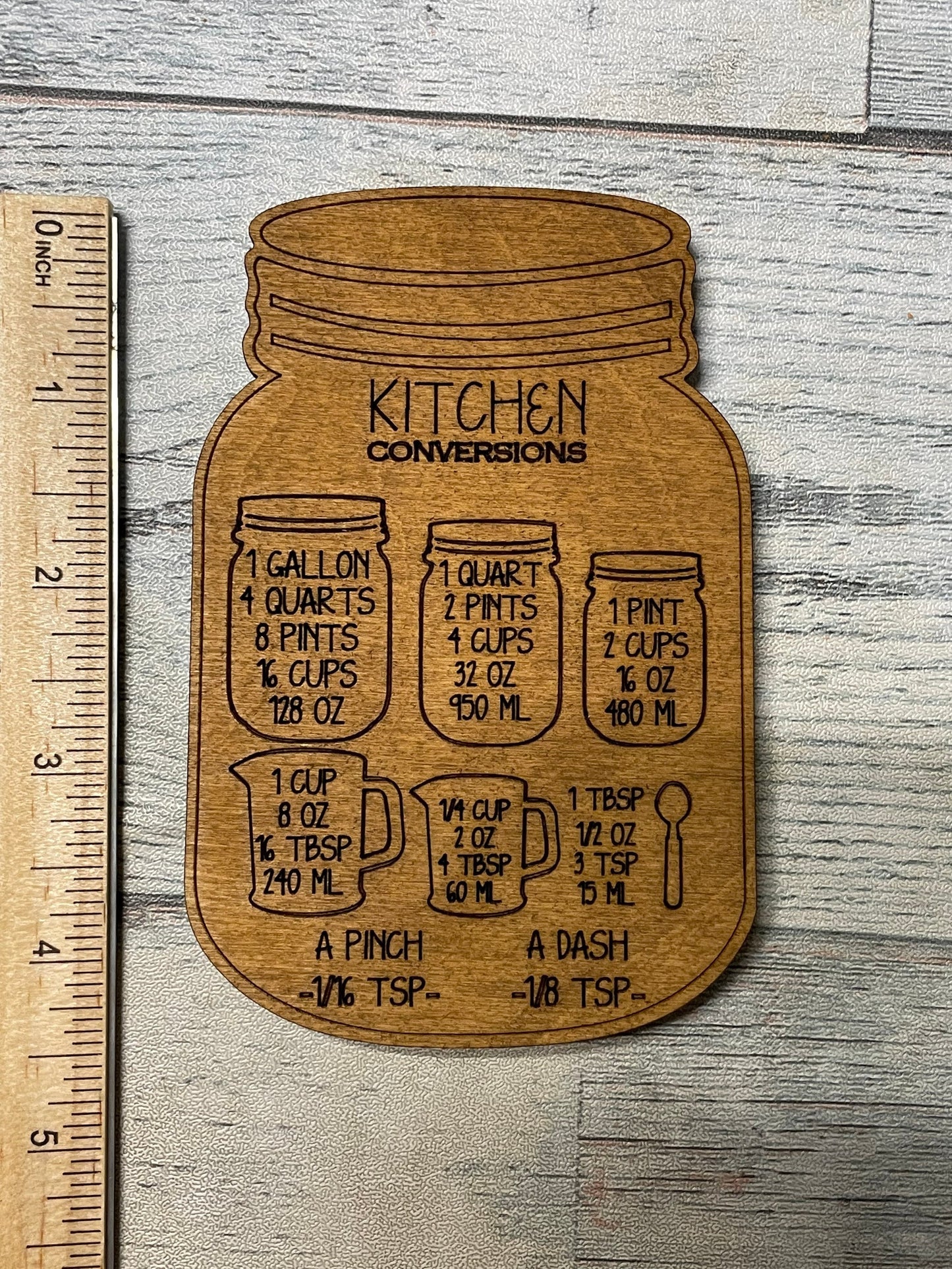Kitchen Conversion Magnet, kitchen conversions, cooking conversions, kitchen magnet, housewarming gift, new home, stocking stuffer