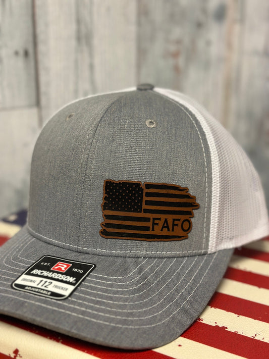 FAFO, American, Flag hat, Richardson 112 hat