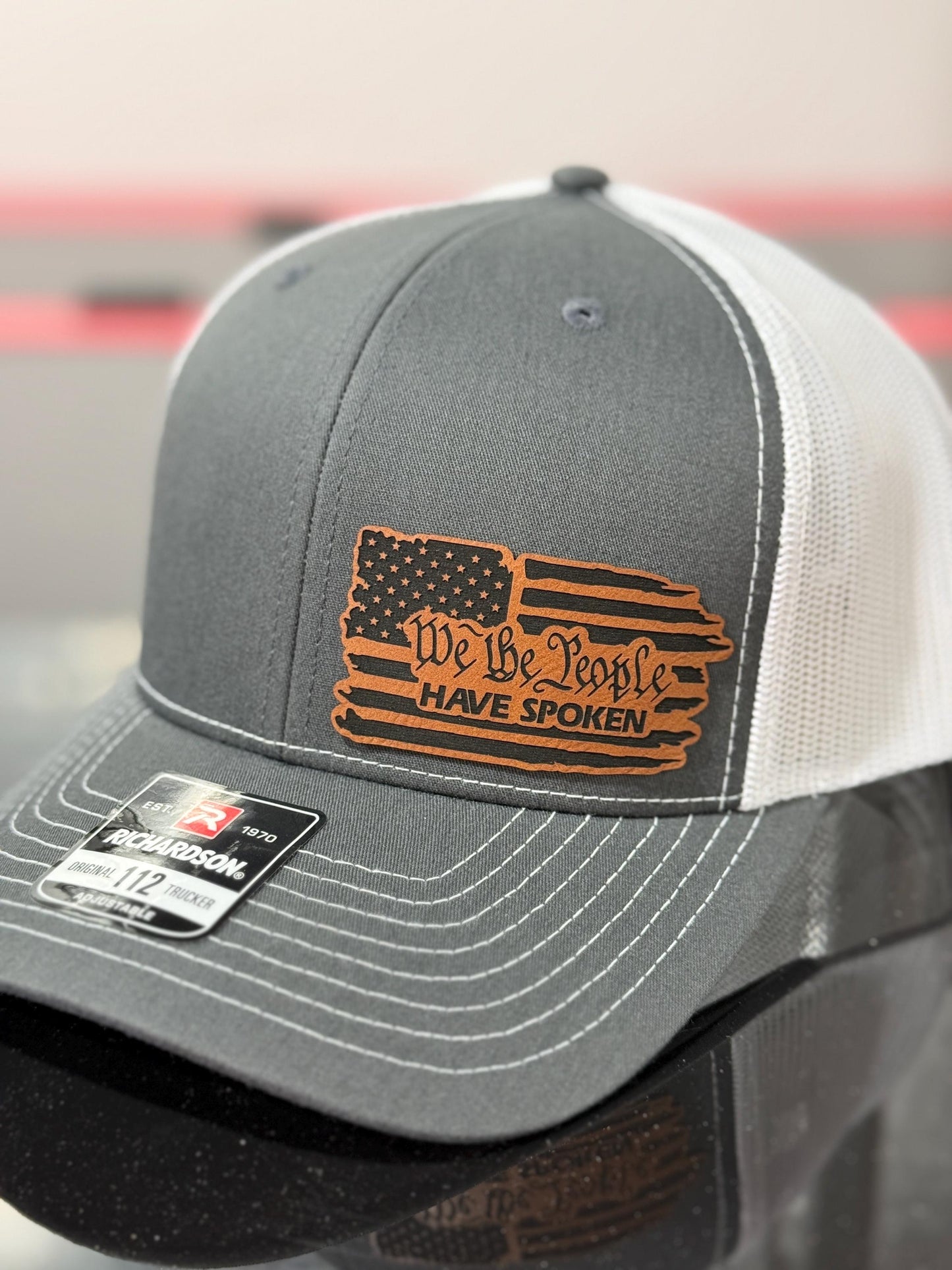 We the people have spoken, 2025, leatherette patch hat, American, Richardson112