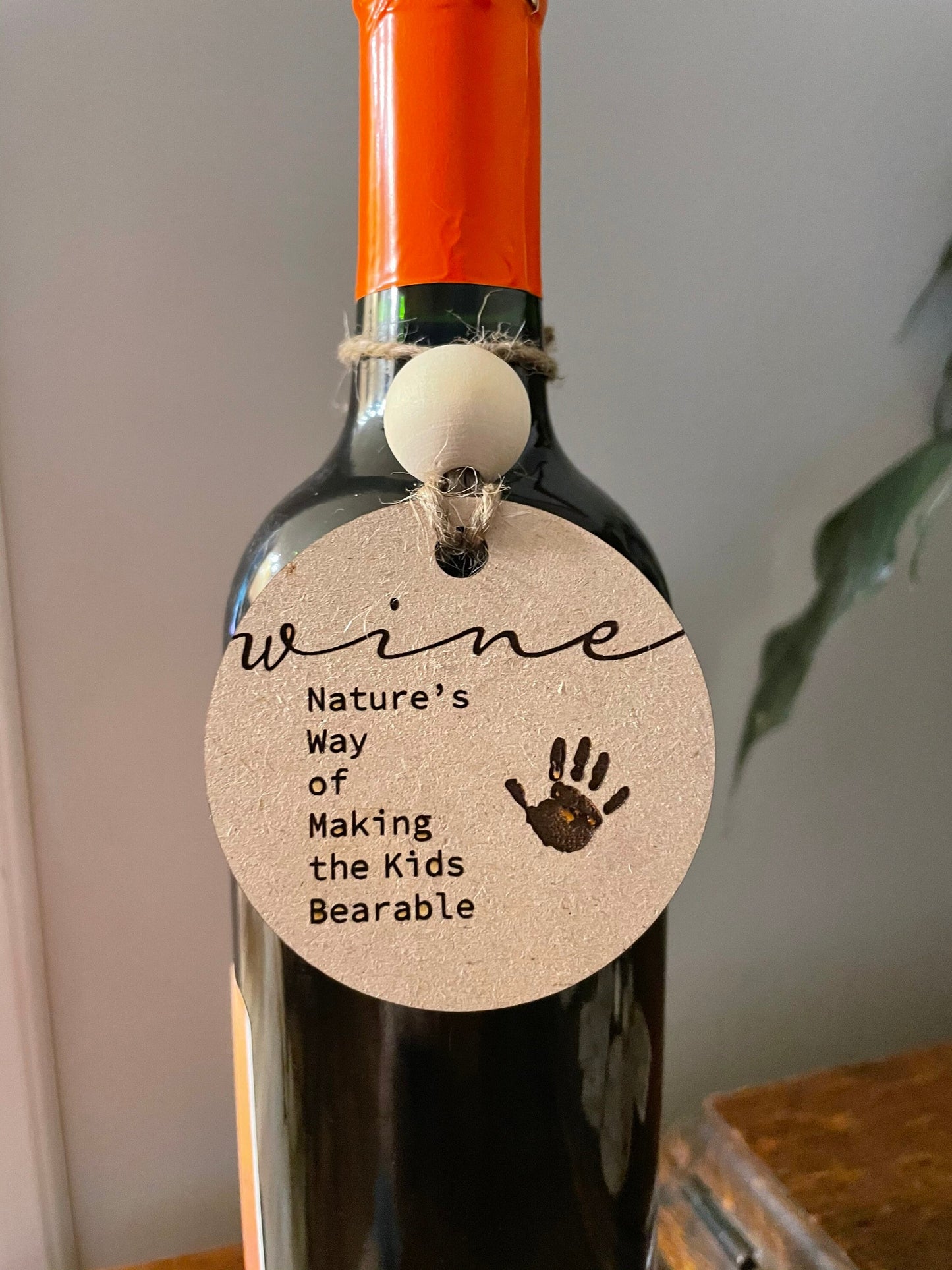 Wine tag, gift tag, bridal shower, wedding gift, wine charm, birthday, housewarming, hanger, stocking stuffer, christmas