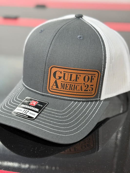 Gulf of America, 2025, leatherette patch hat, American, Richardson112