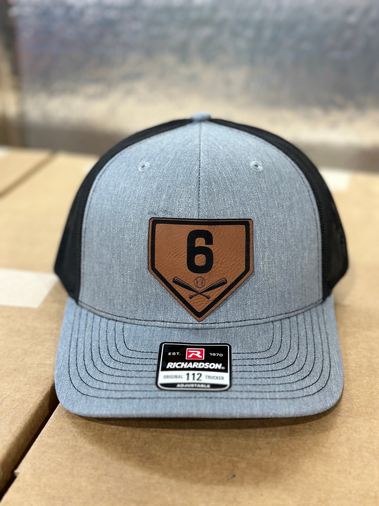 Home plate, Baseball hat, softball hat, personalized number, Bat, homeplate, Richardson 112 hat