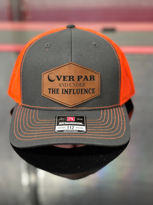 Over par and under the influence, golf hat, Father’s Day