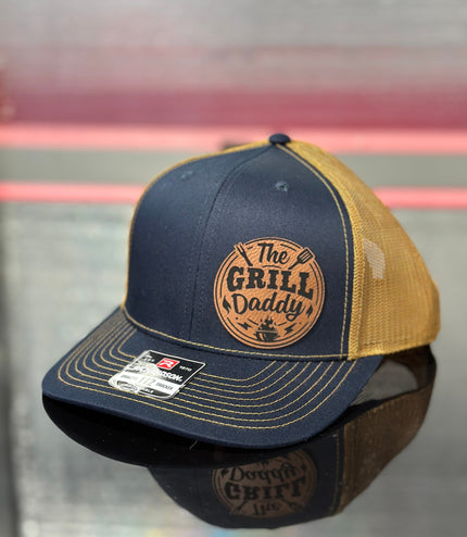 Grill Daddy, leatherette patch hat