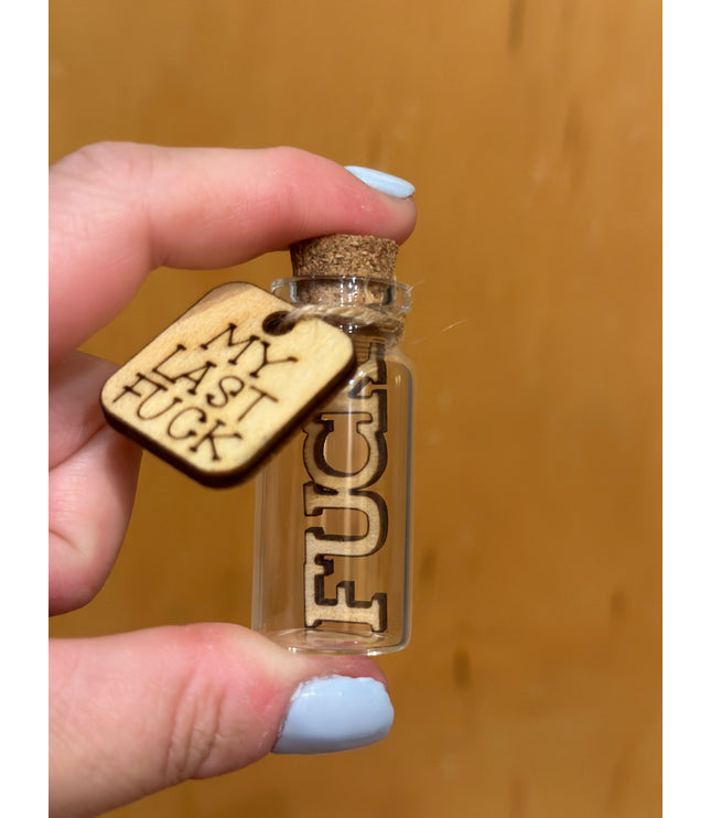 Last Fuck to Give in a Miniature Bottle, Adult Funny Gift, Gag Gift, White Elephant Gift, Adult Humor