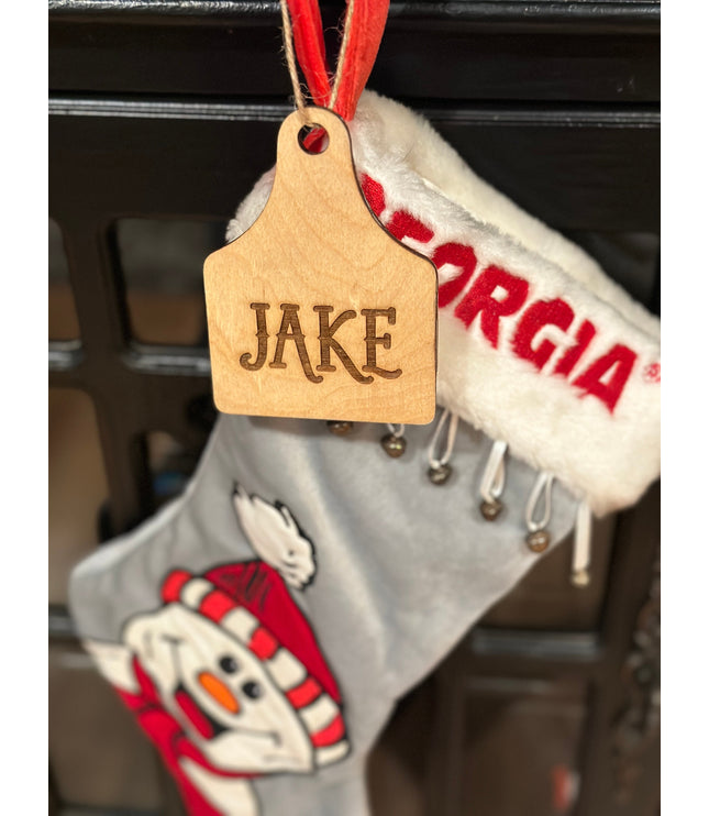 Cow tag, Stocking tag, goat tag, tag, Stocking, Christmas tag, personaized, farmhouse