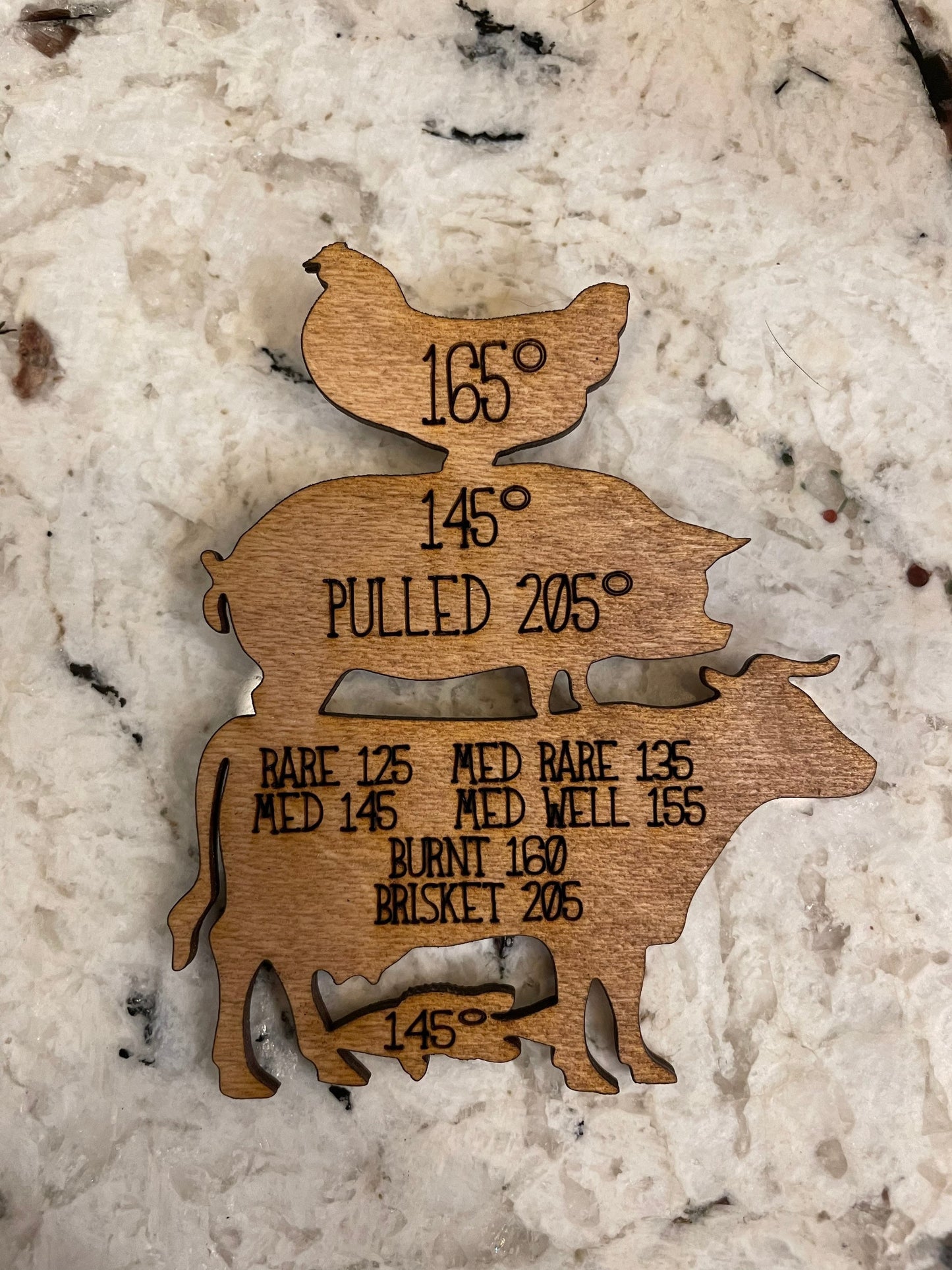 Meat Temperature magnet, smoker magnet, Traeger, birthday, grill magnet, pit boss, bbq magnet, gifts for men, stocking stuffer, Christmas