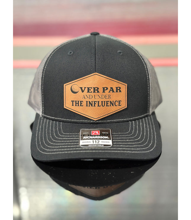 Over par and under the influence, golf hat, Father’s Day