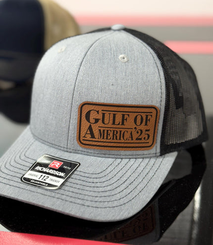 Gulf of America, 2025, leatherette patch hat, American, Richardson112