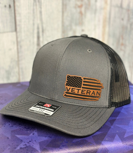 Veteran, leatherette patch hat, American, Richardson112