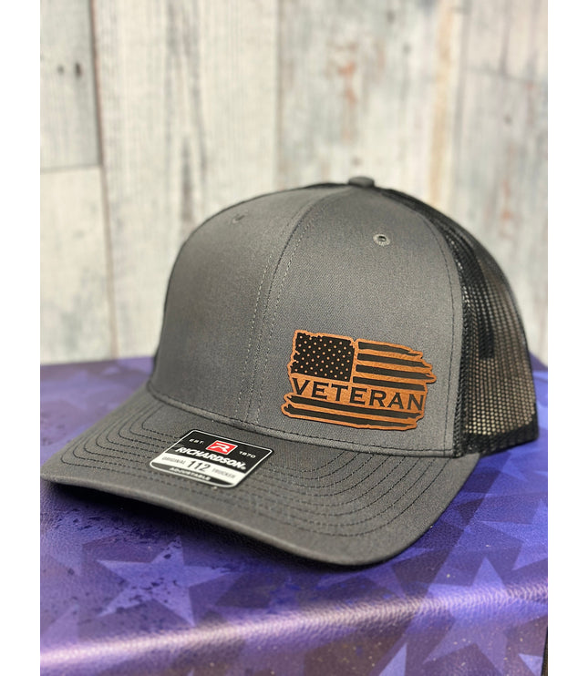 Veteran, leatherette patch hat, American, Richardson112
