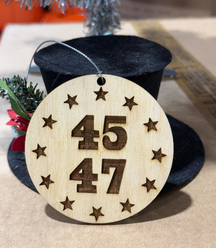 Trump ornament, 45 47 ornament , trump 2024