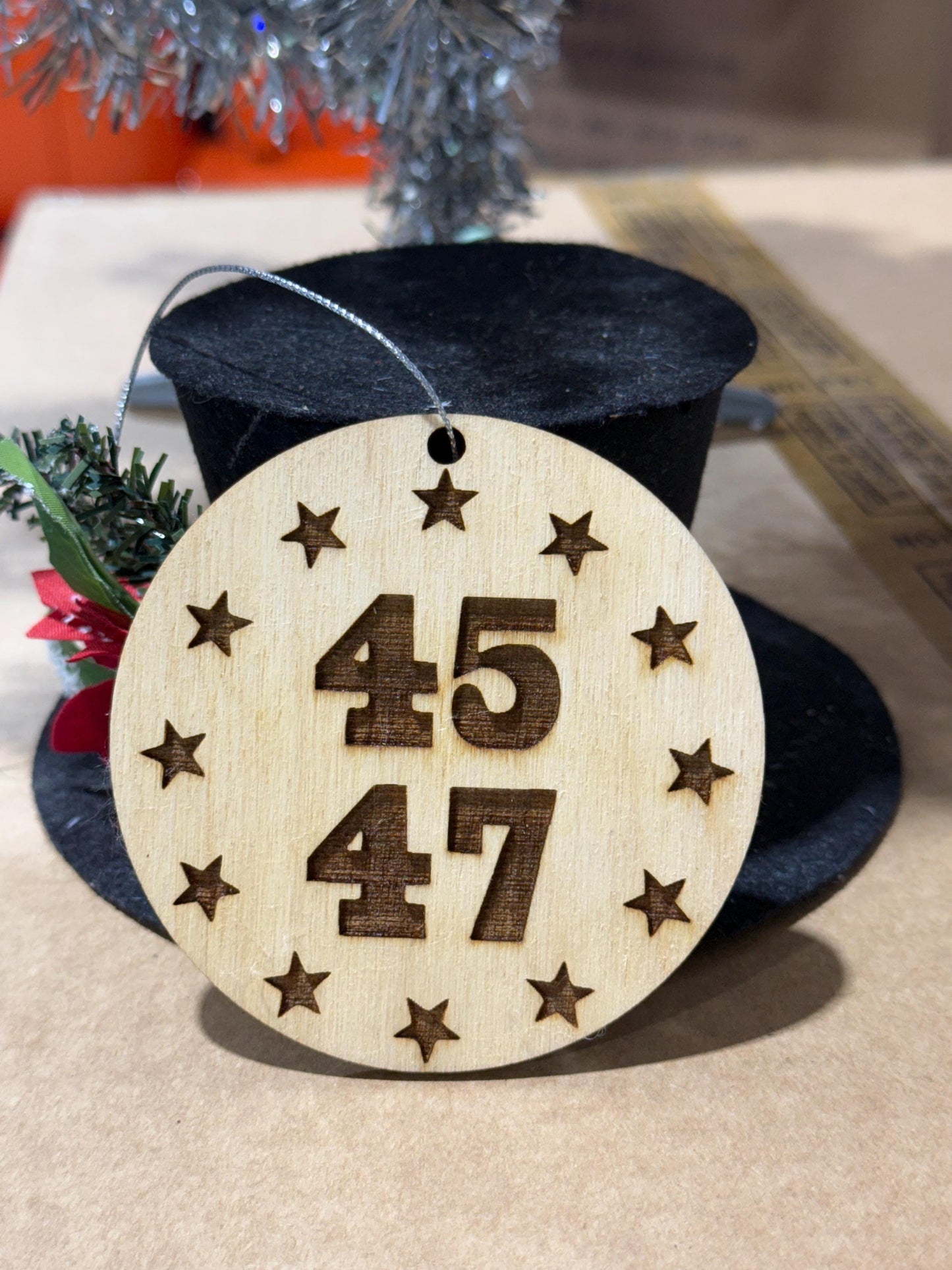 Trump ornament, 45 47 ornament , trump 2024