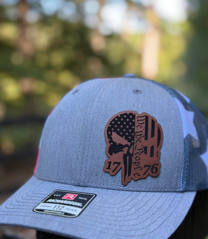We the people Punisher 1776, leatherette patch hat,
