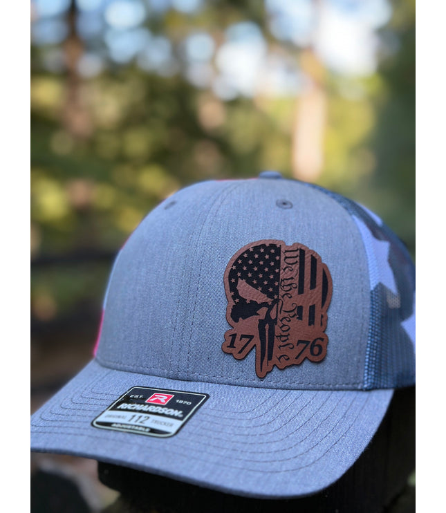 We the people Punisher 1776, leatherette patch hat,