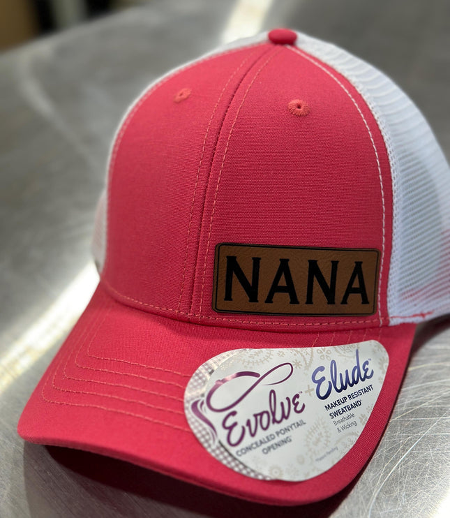 Nana, Leatherette patch hat, Memaw, Mimi, magmas, granny, grandma,