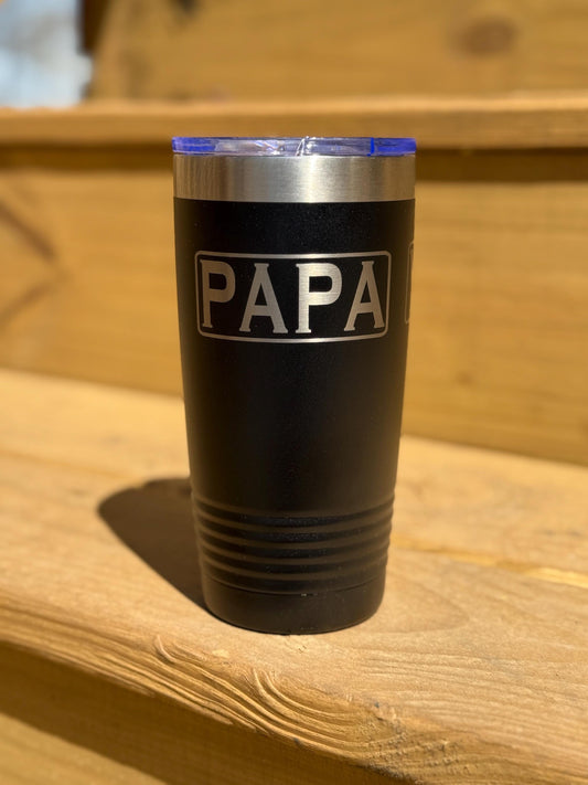 20oz tumbler, custom name, nana, papa, pawpaw, yaya, gigi