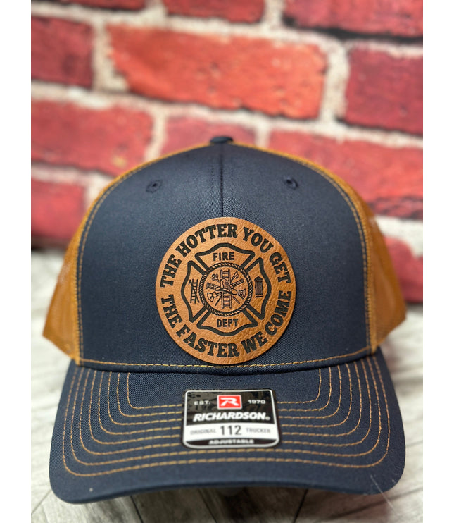 Firemans hat, funny firemans hat, The hotter you get, fire dept