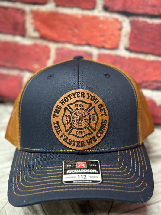 Firemans hat, funny firemans hat, The hotter you get, fire dept