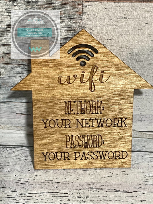 WiFi Magnet, WiFi Sign, guest room, air bnb, rental, WiFi Password, WiFi Network, custom WiFi Magnet