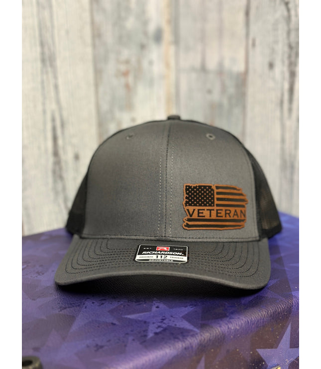 Veteran, leatherette patch hat, American, Richardson112