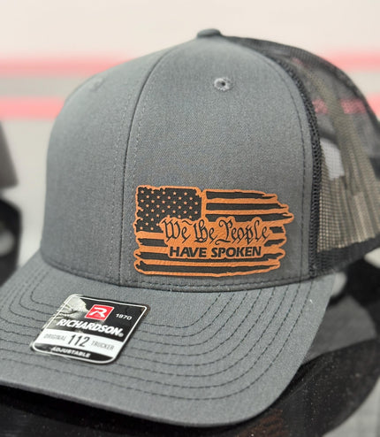 We the people have spoken, 2025, leatherette patch hat, American, Richardson112