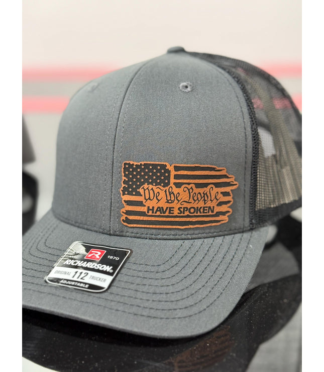 We the people have spoken, 2025, leatherette patch hat, American, Richardson112