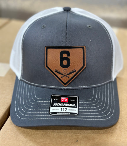 Home plate, Baseball hat, softball hat, personalized number, Bat, homeplate, Richardson 112 hat