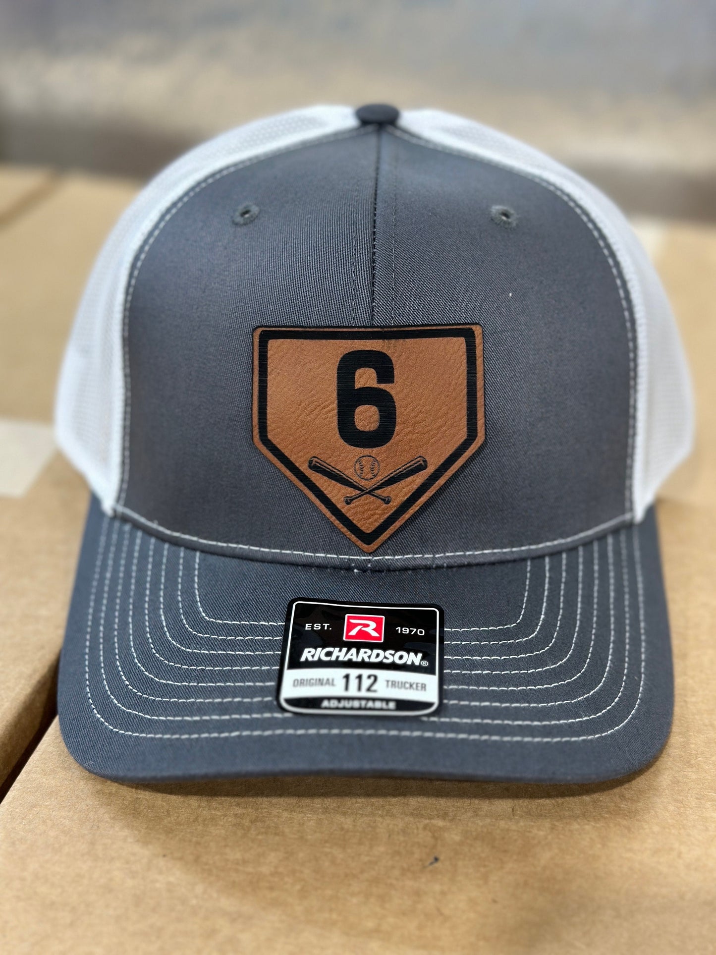 Home plate, Baseball hat, softball hat, personalized number, Bat, homeplate, Richardson 112 hat