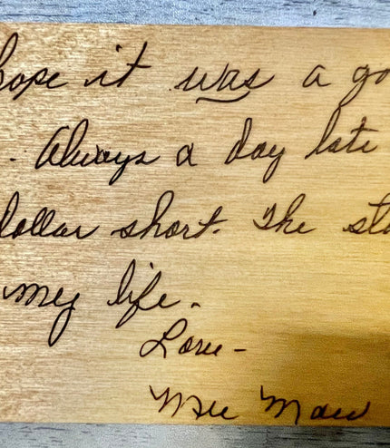 Memory Handwriting, Engraved Handwriting, Personalized engraved wood sign, Wedding, Handwriting into Art