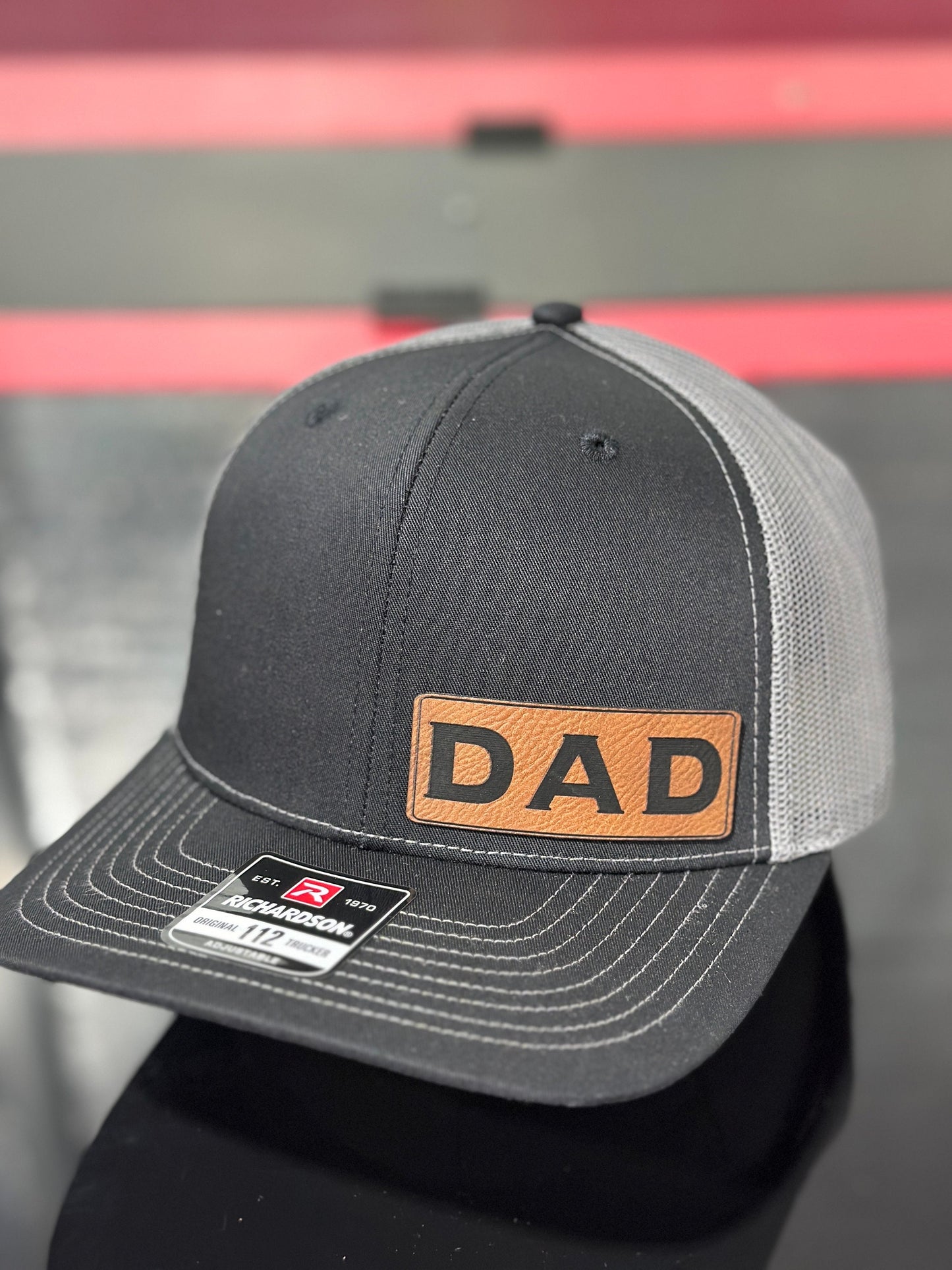 Papa Leatherette patch hat, grandpa, pawpaw, pops, poppa, dad, daddy, Fathers day