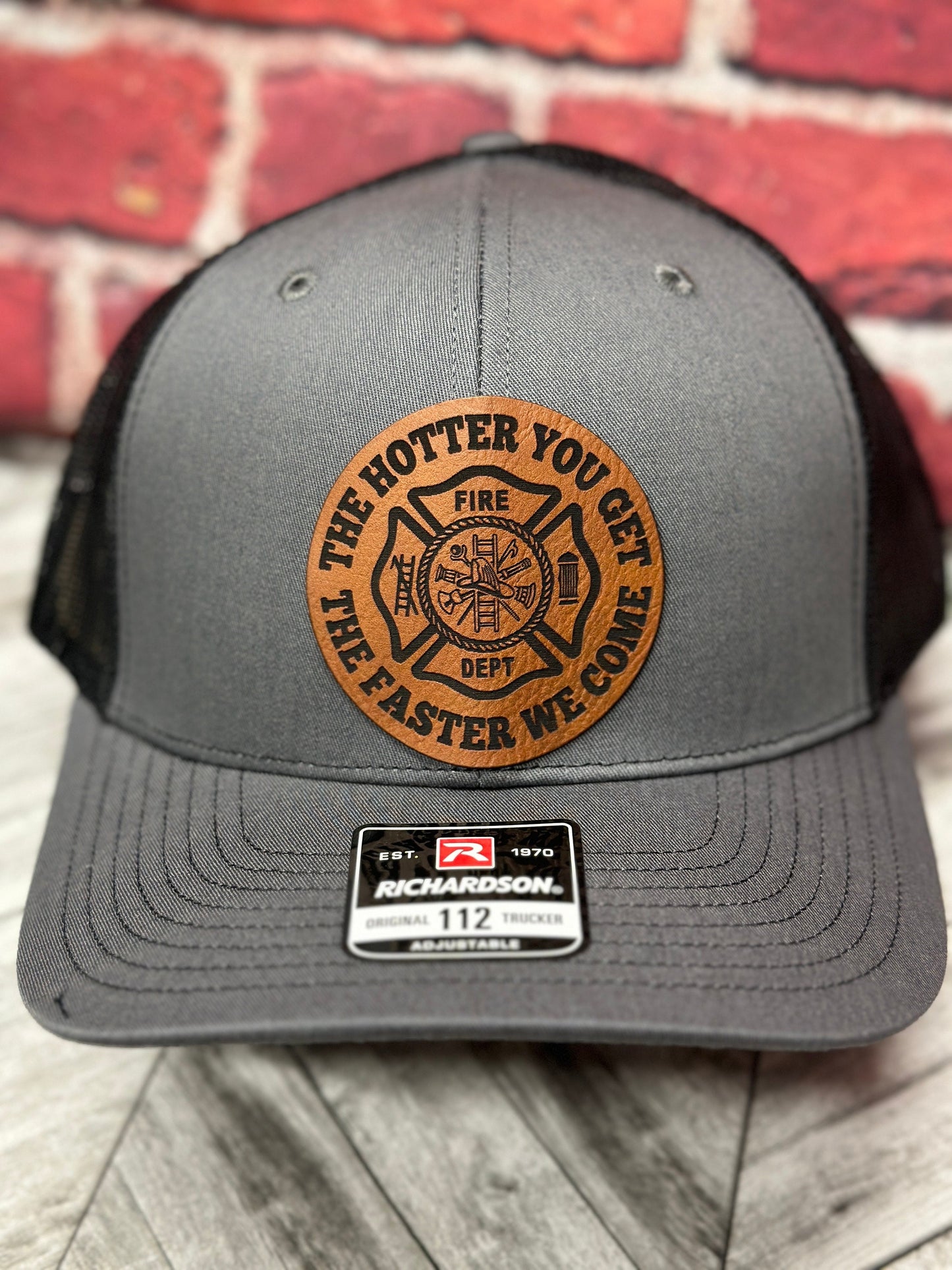 Firemans hat, funny firemans hat, The hotter you get, fire dept