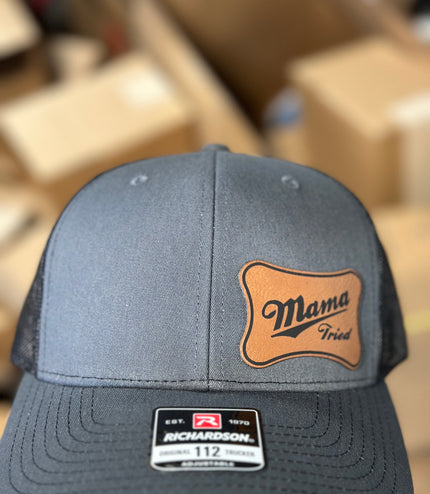 Mama Tried Leatherette patch hat