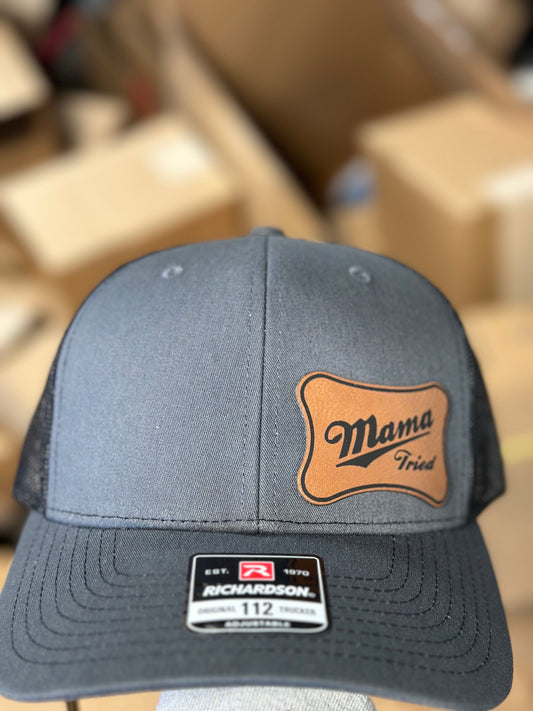 Mama Tried Leatherette patch hat