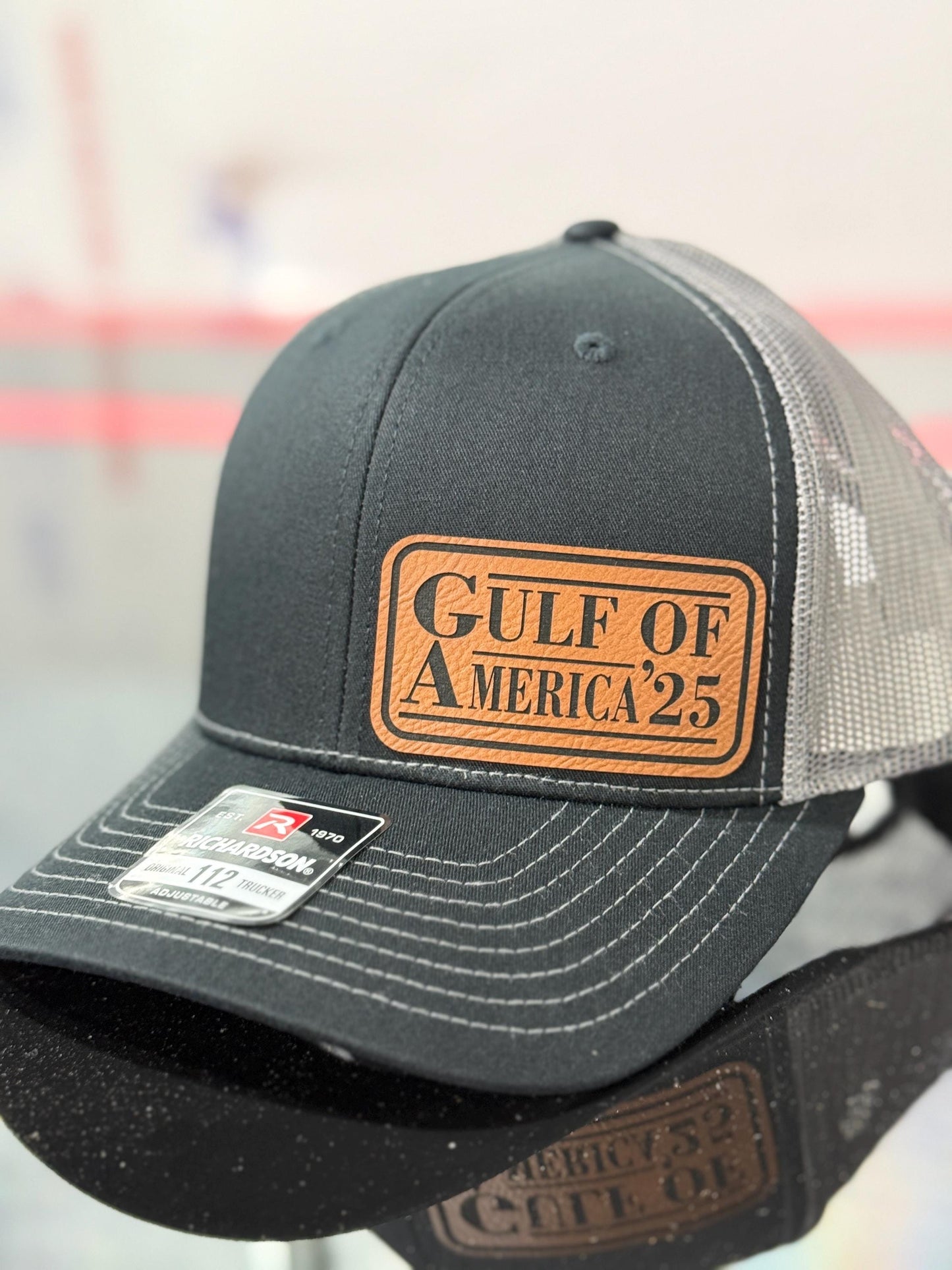 Gulf of America, 2025, leatherette patch hat, American, Richardson112