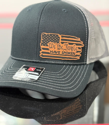 We the people have spoken, 2025, leatherette patch hat, American, Richardson112