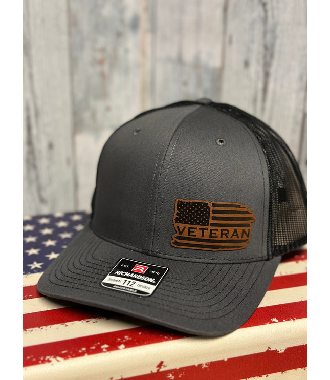 Veteran, leatherette patch hat, American, Richardson112