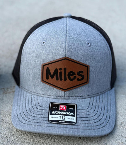 Custom Youth Hat - Personalized Name Patch - Richardson 112 Kids Hat