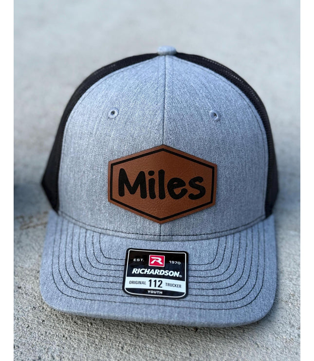 Custom Youth Hat - Personalized Name Patch - Richardson 112 Kids Hat