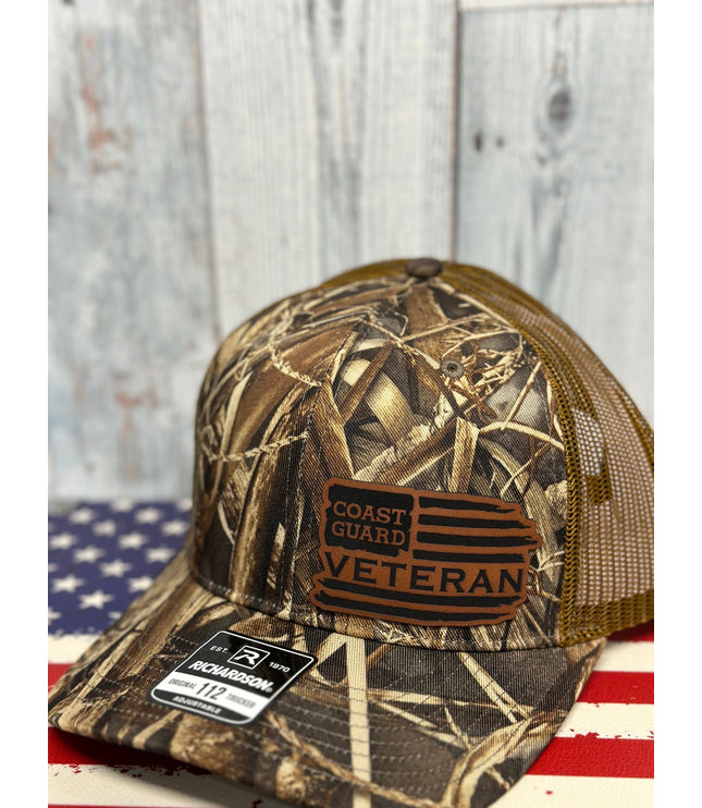 Veteran, leatherette patch hat, American, Richardson112, Army, Navy, USMC, USAF, Coast Guard