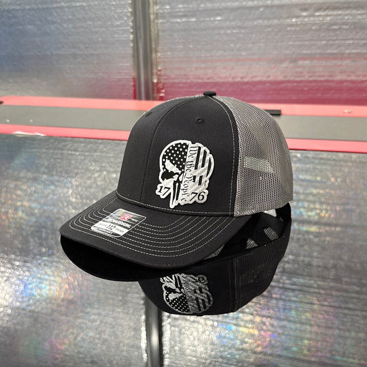 We the people, silver carbon leatherette, 1776, American, punisher,  Richardson112