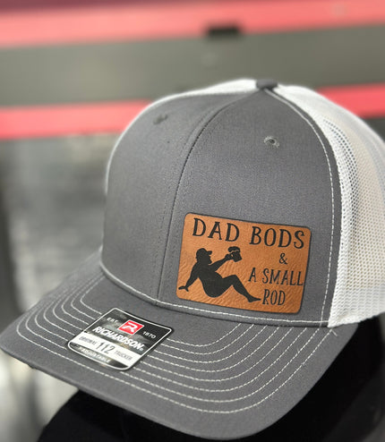 Dad Bod, A small rod, leatherette patch hat