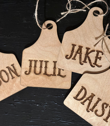 Cow tag, Stocking tag, goat tag, tag, Stocking, Christmas tag, personaized, farmhouse