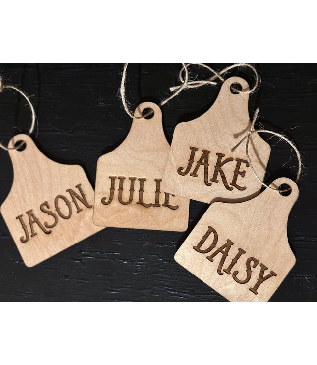 Cow tag, Stocking tag, goat tag, tag, Stocking, Christmas tag, personaized, farmhouse